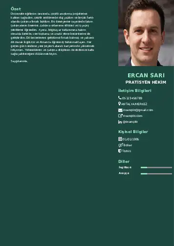 Pratisyen Hekim Cv Örnekleri cv indir